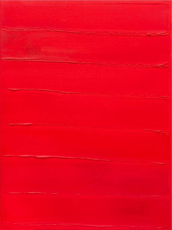 Sandkat4X4 Rouge horizontal, 2014 acrylique sur toile  81 x 60 cm