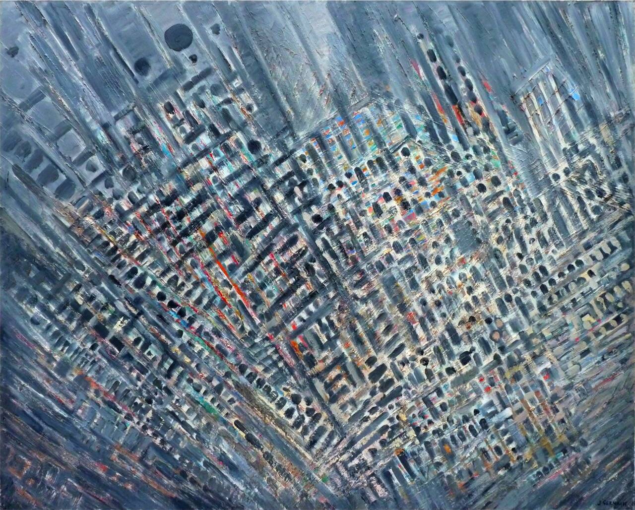 Composition, 1983 huile sur toile 130 x 162 cm 