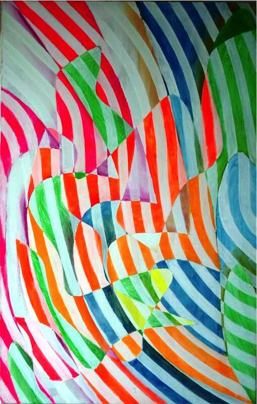 Sandkat4X4 Sans titre, 1975 acrylique sur toile 130 x 81 cm