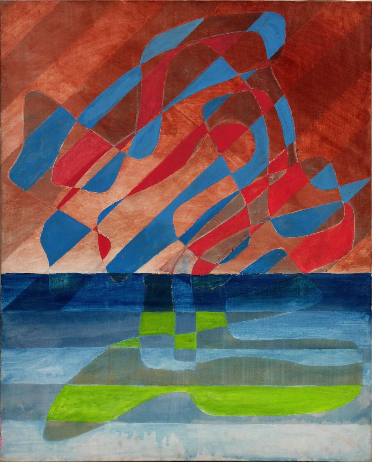  Sans titre, 1979 acrylique sur toile 100 x 81 cm