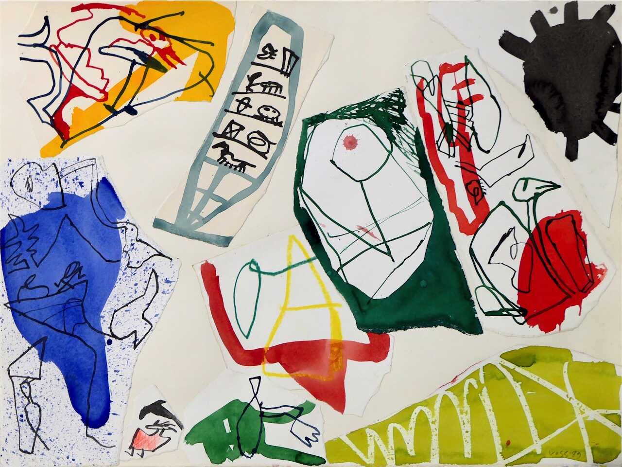 sans titre, 1989 technique mixte sur papier 56 x 75,5 cm
