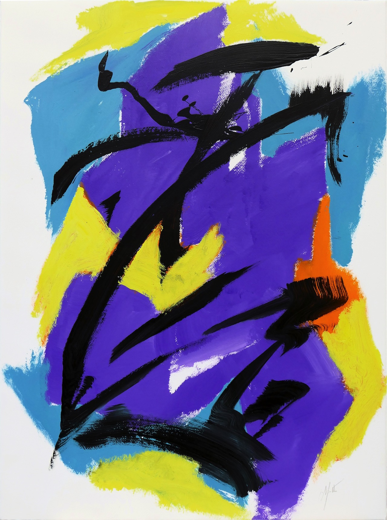 Sans titre, 2001 acrylique sur papier marouflé sur toile 76 x 56,5 cm
