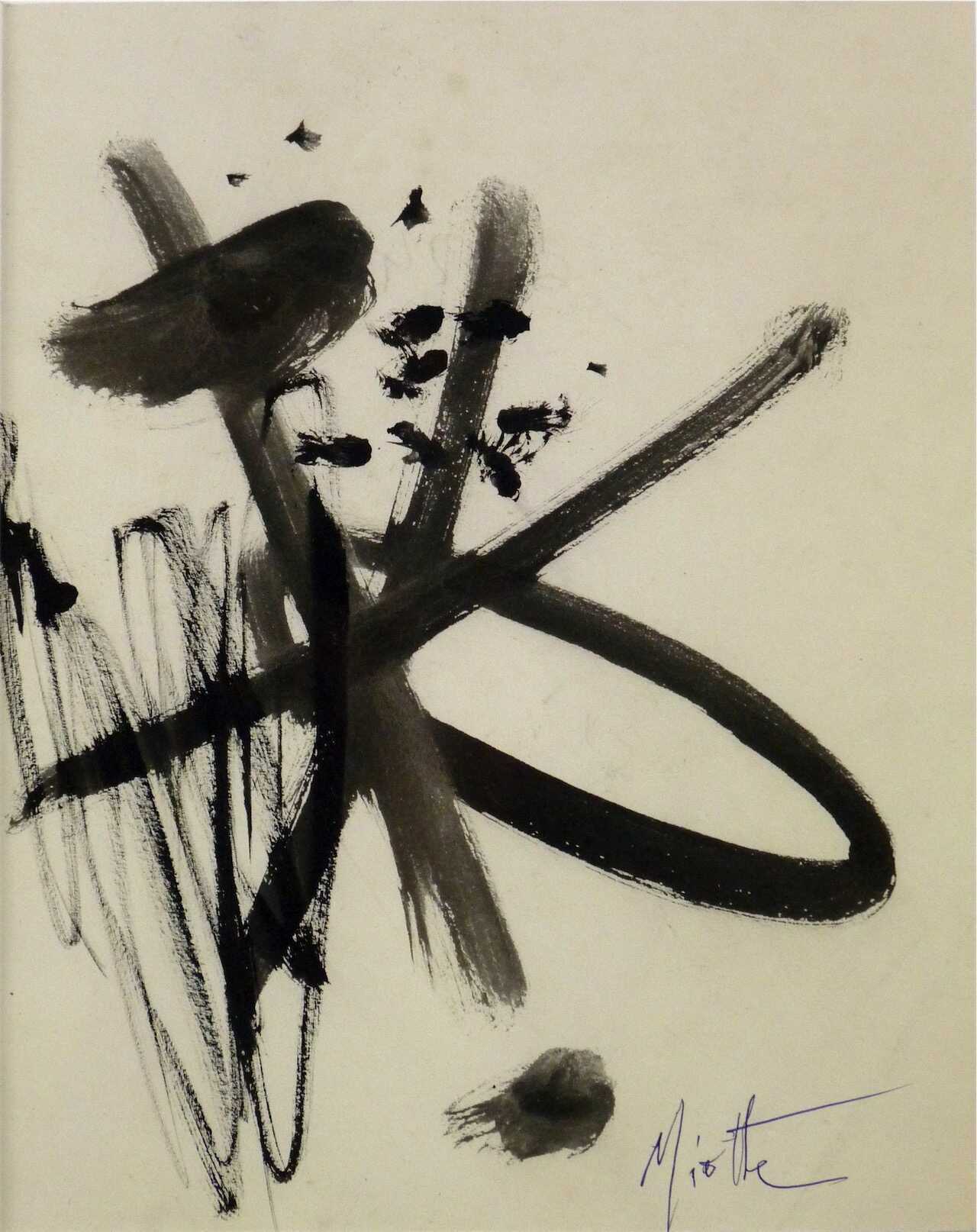 sans titre,circa 1950-1955 encre sur papier 30 x 24,5 cm 