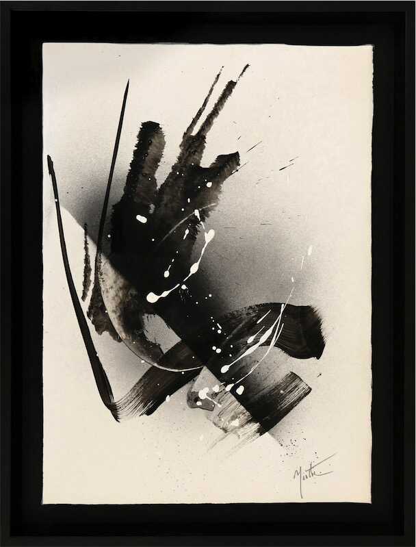 Sandkat4X4 Sans titre, acrylique et aérographe sur papier marouflé sur toile 2000 37,5 x 27 cm