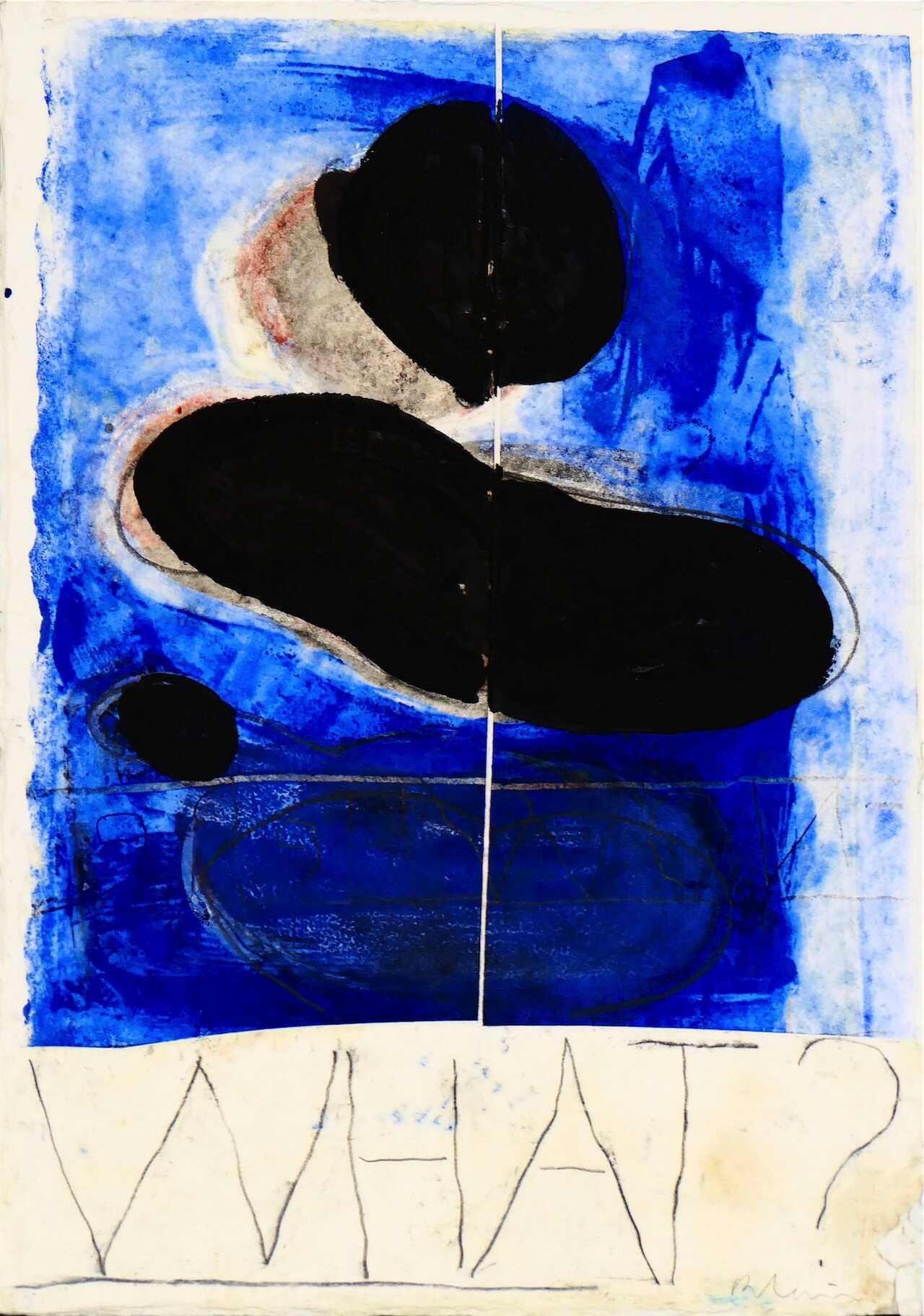 Sans titre, 1995 peinture encaustique sur papier gaufré marouflé sur toile 43 x 30 cm