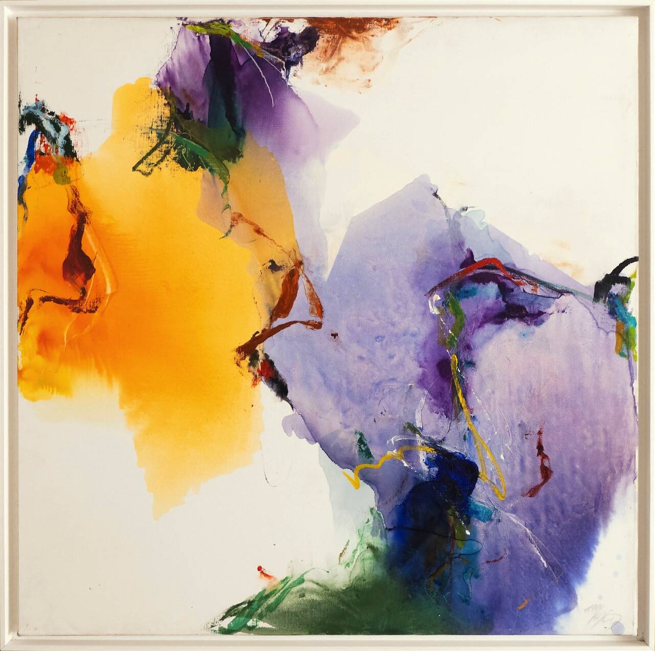 Sans titre, 1991 acrylique sur toile 100 x 100 cm