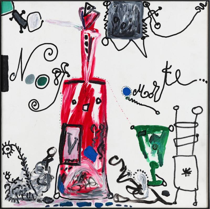 Sandkat4X4 Nature Morte, 1989 huile sur toile 100 x 100 cm