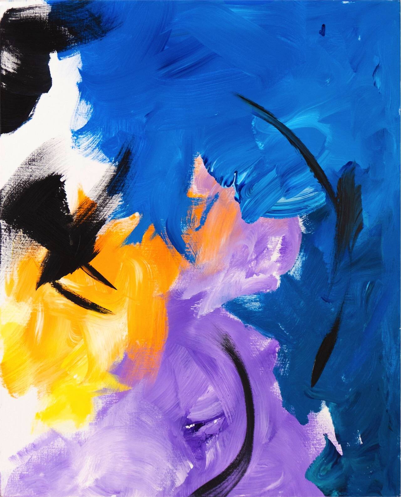 Sans titre, acrylique sur toile 100 x 81 cm