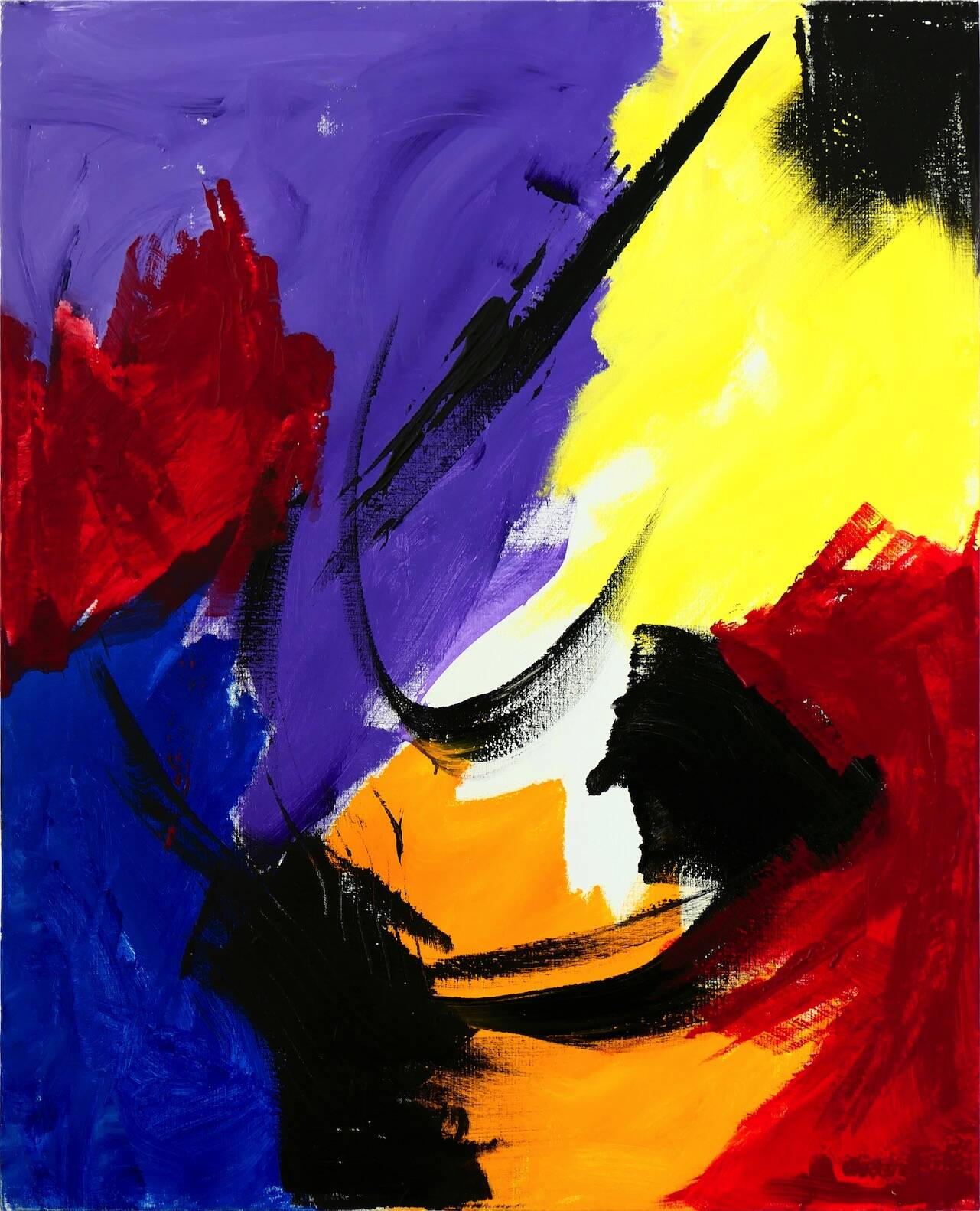 Sans titre, circa 1998 acrylique sur toile 100 x 81 cm