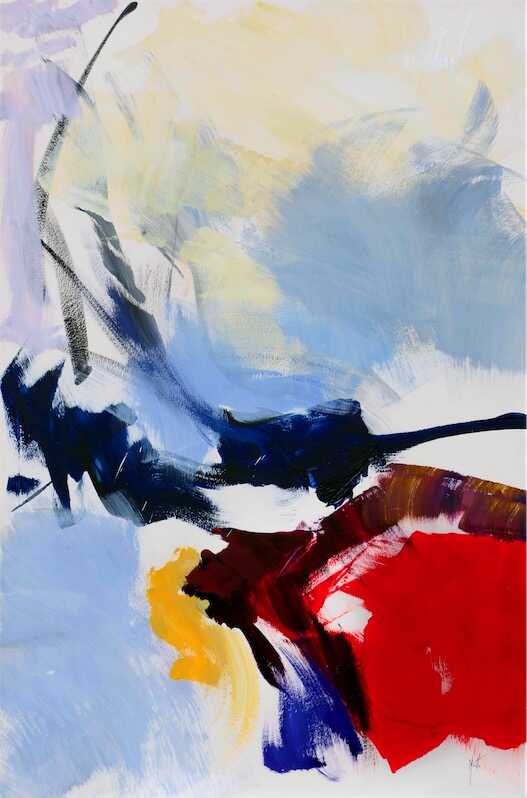 Sandkat4X4 Sans titre, 1999 acrylique et gouache sur papier marouflé sur toile 100 x 65 cm