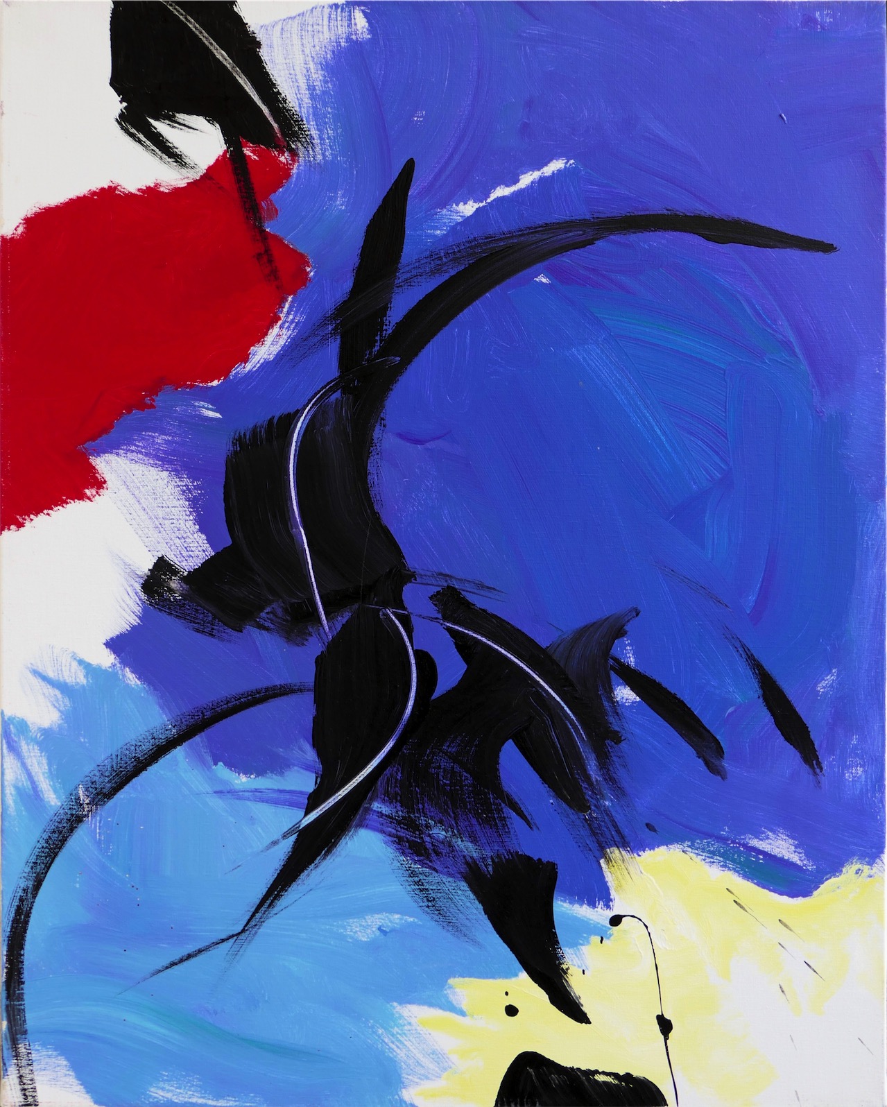 Sans titre,  1998 acrylique sur toile  92 x 73 cm