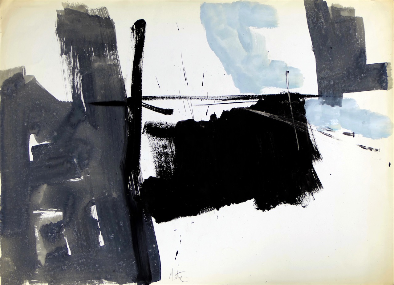 Sans titre 1960-1965, gouache et lavis d'encre sur papier 56,5 x 78 cm