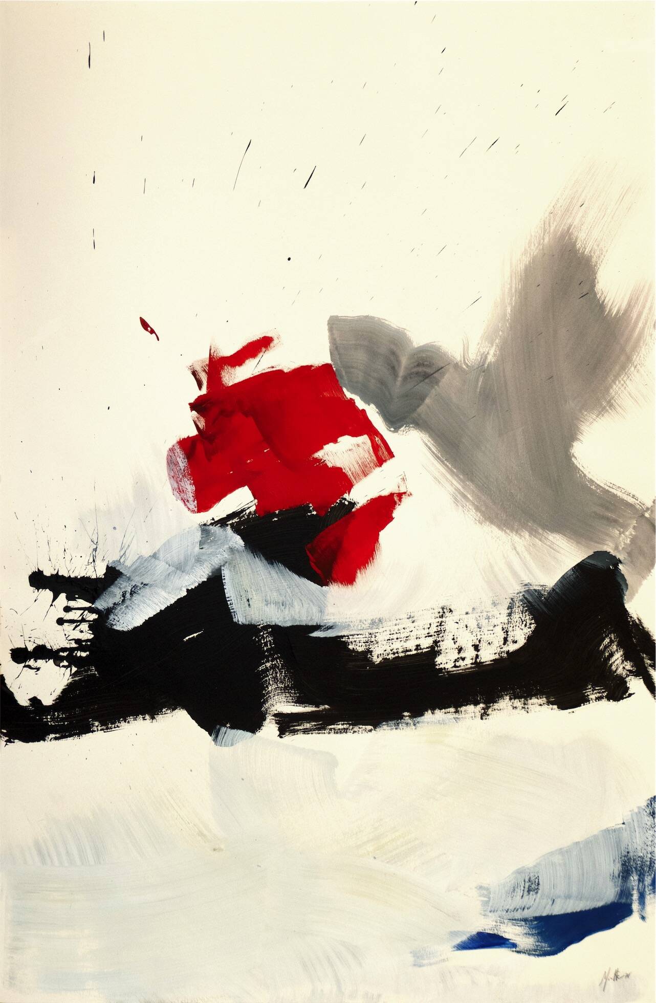 sans titre 1978 acrylique sur papier marouflé sur toile 101,5 x 66,4 cm