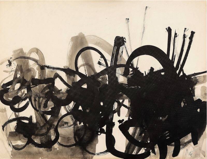 Sandkat4X4 Sans titre, circa 1950-1955 encre et lavis sur papier  51 x 66 cm
