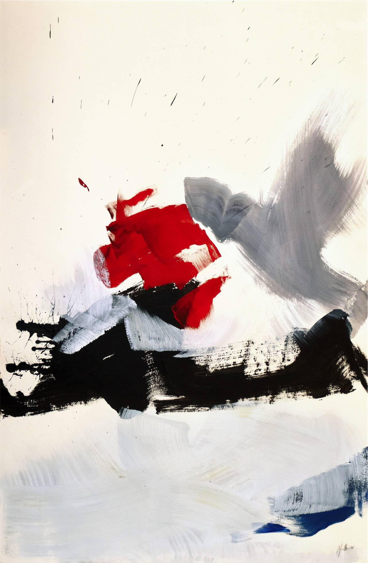 sans titre 1978 acrylique sur papier marouflé sur toile 101,5 x 66,4 cm