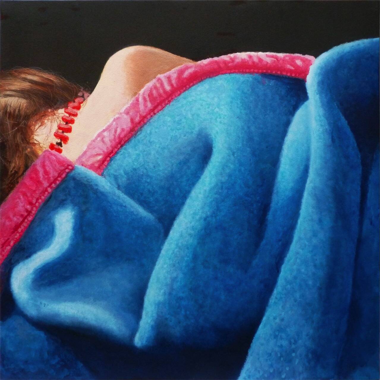 La verte 2021 acrylique sablée sur toile 100 x 100 cm