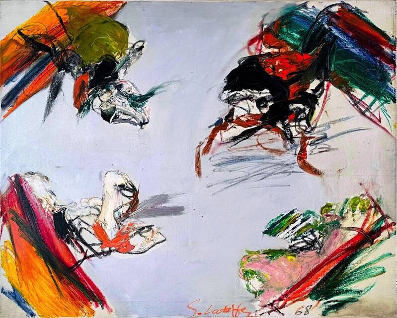 Sandkat4X4 Sans titre, 1968 huile sur toile  81 x 100 cm