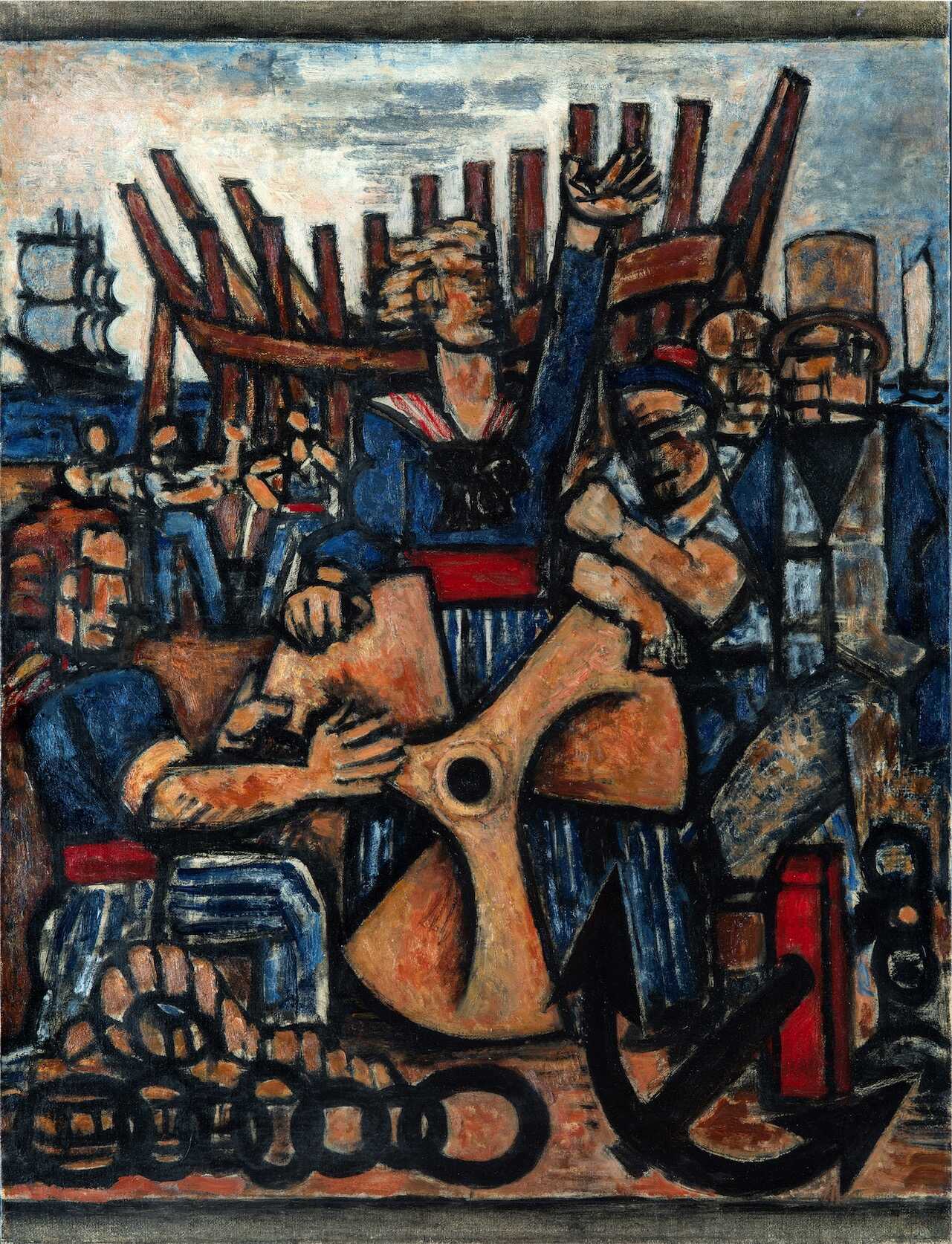 l'hélice, 1937 huile sur toile 61 x 50 cm