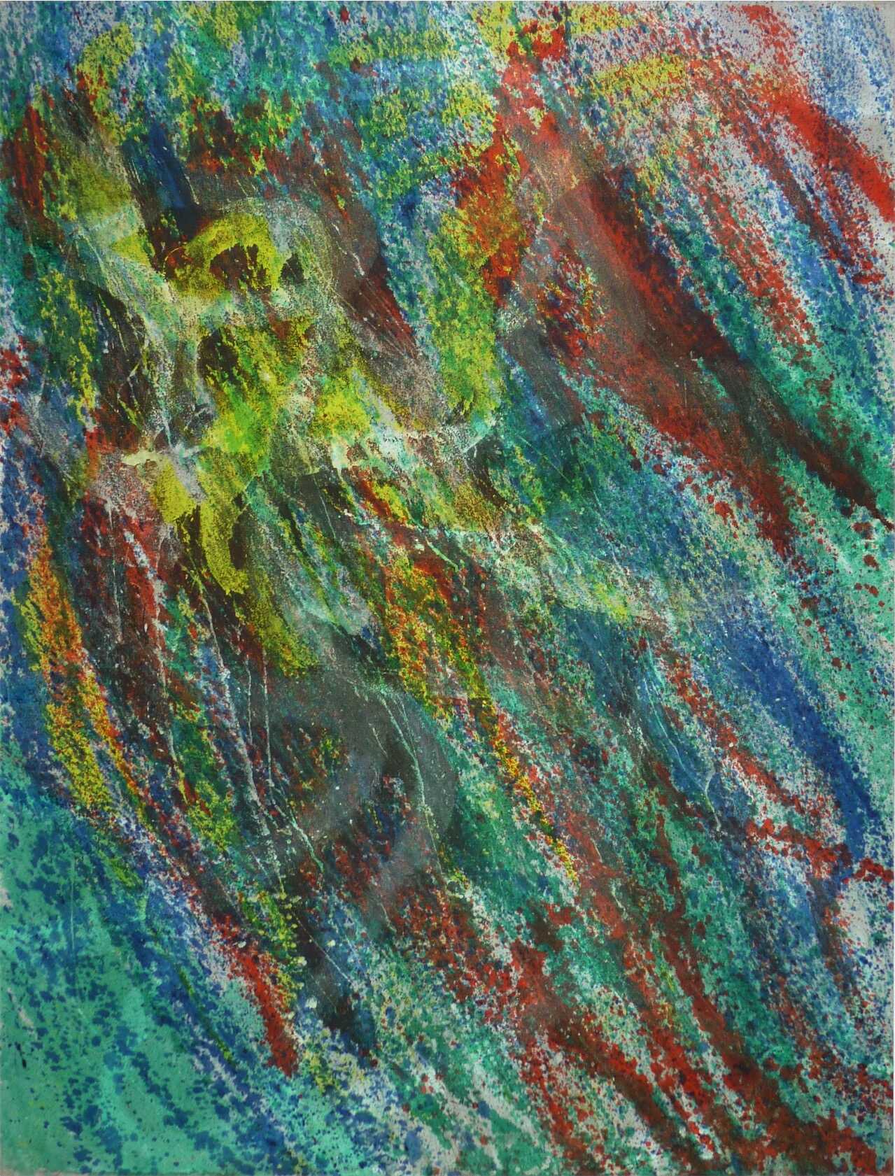 Pieuvre, 1963 huile sur toile  116 x 89 cm
