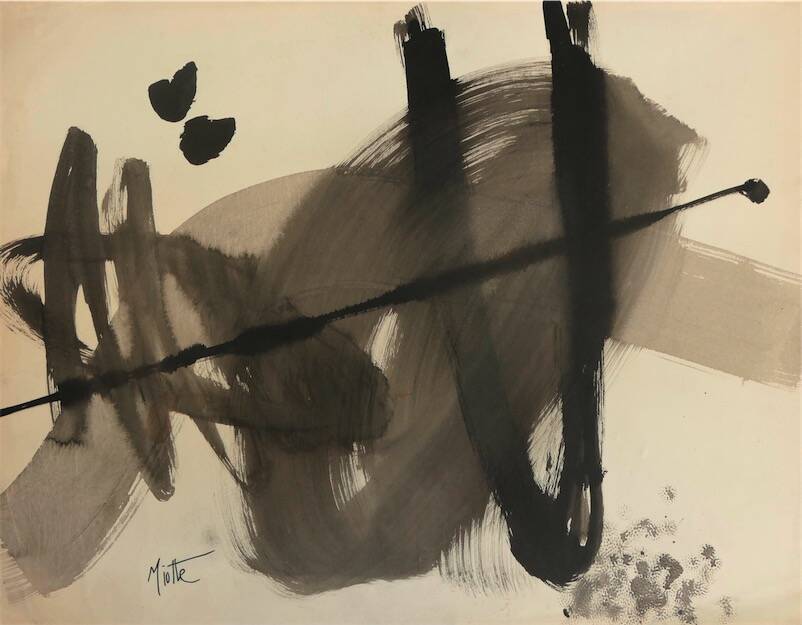Sandkat4X4  Sans titre, circa 1950/1955 encre et lavis sur papier  51 x 66 cm