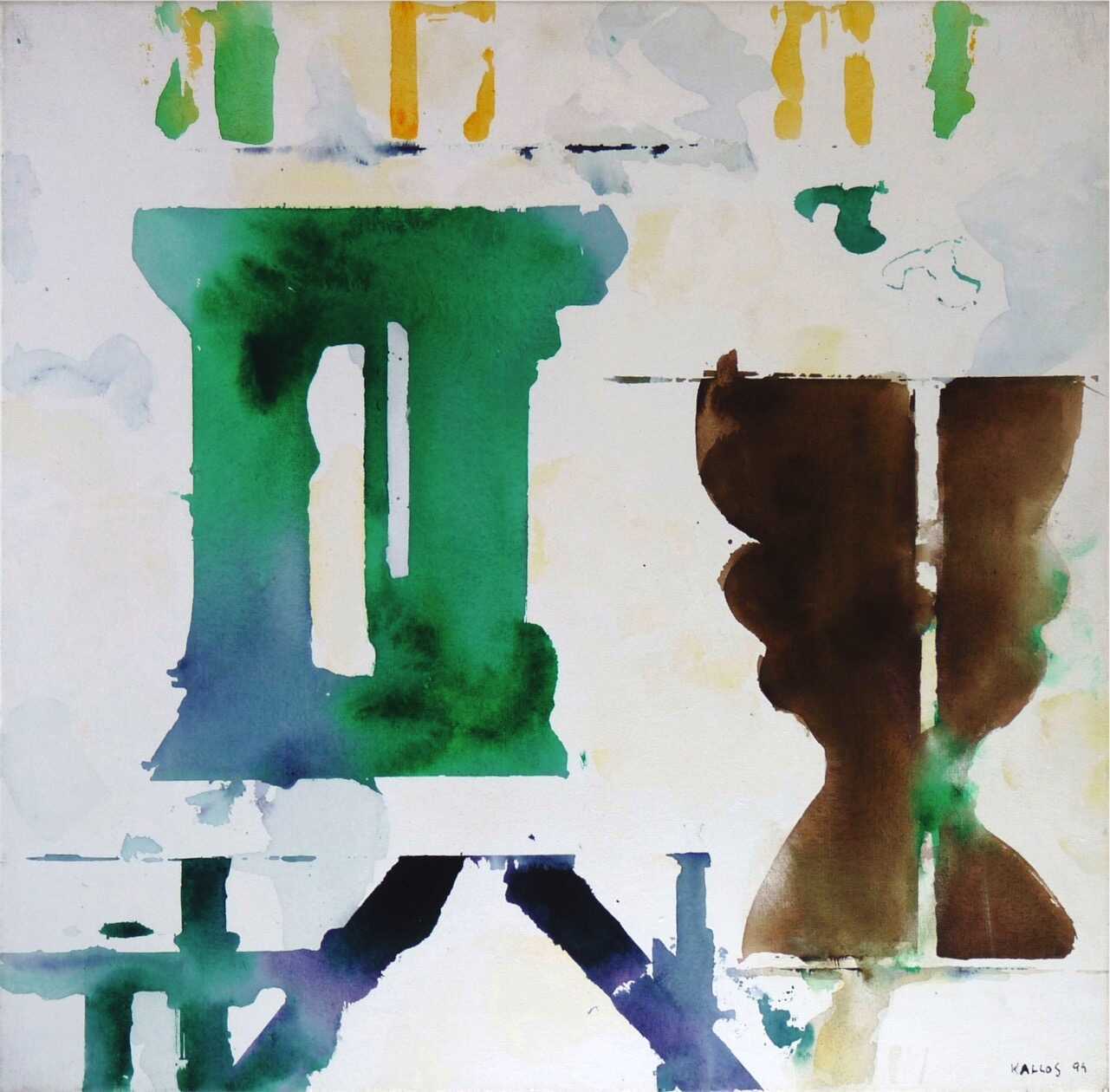 Sans titre, 1994 acrylique sur toile 60 x 60 cm 