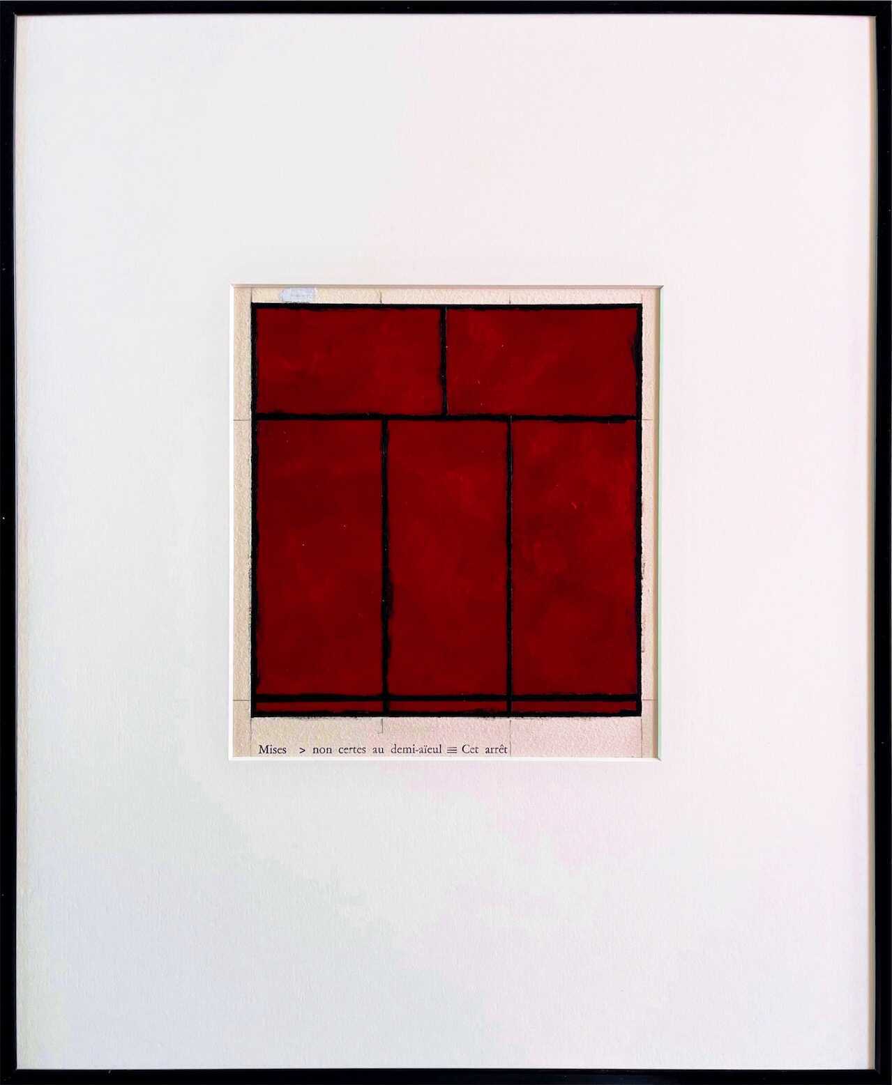 Palissade, 1976 gouache sur papier 19 x 17 cm 