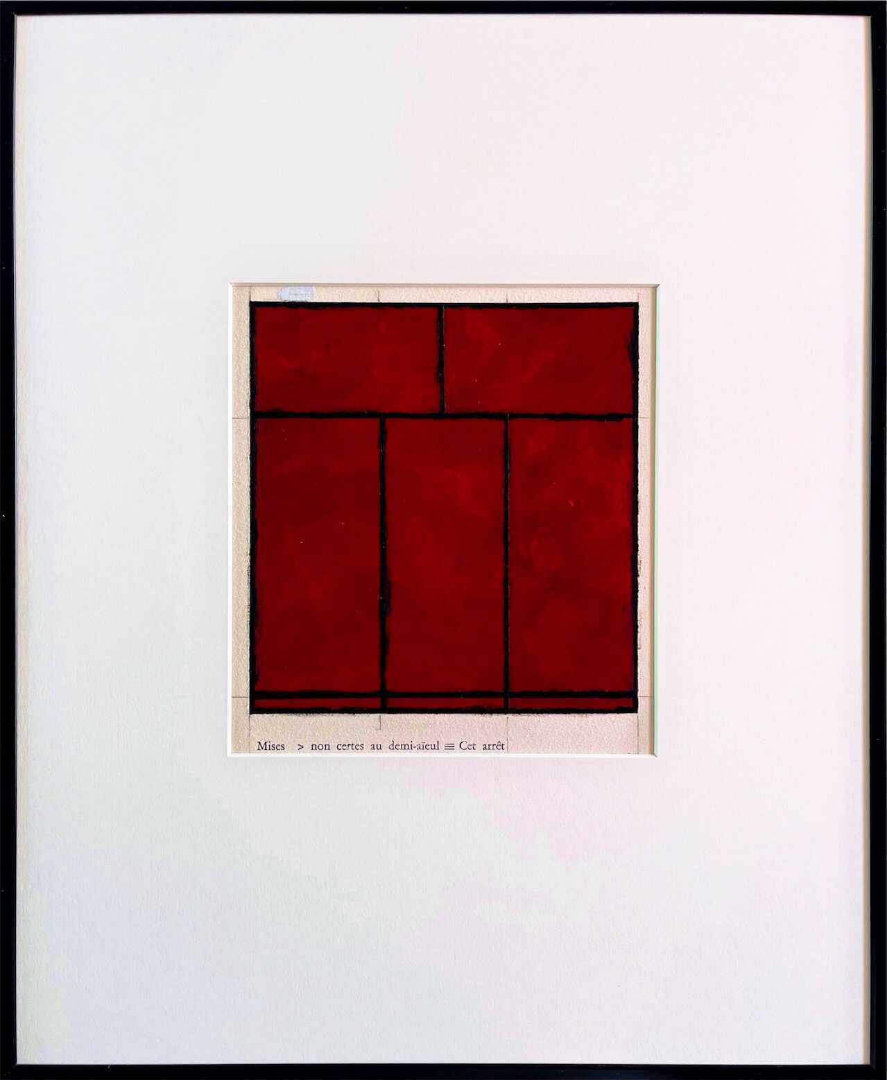 Palissade, 1976 gouache sur papier 19 x 17 cm 