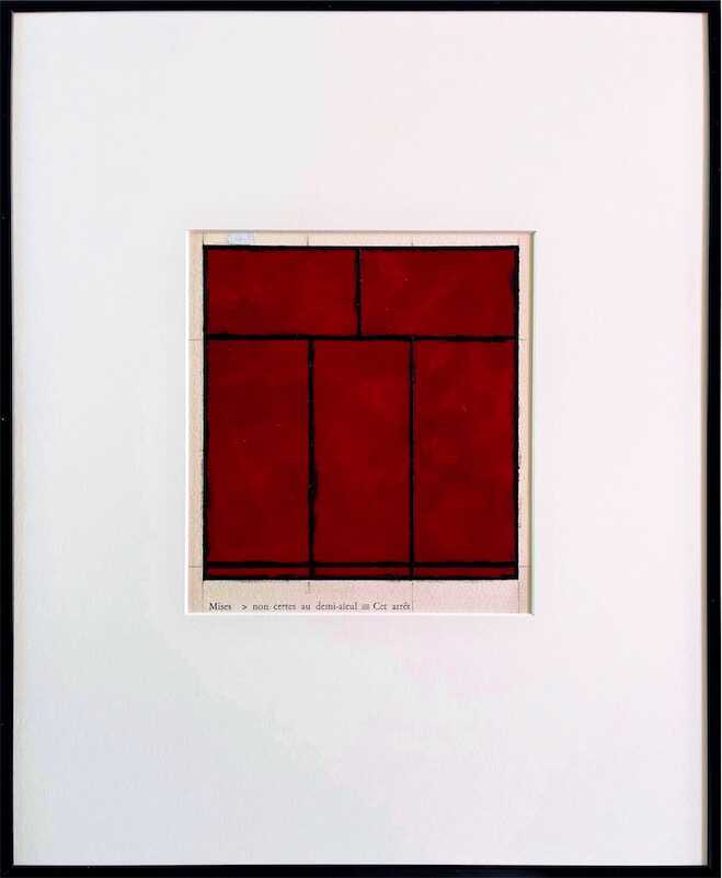 Sandkat4X4 Palissade, 1976 gouache sur papier 19 x 17 cm 